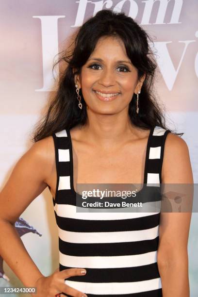 Sonali Shah attends the UK Premiere of "The Last Letter From Your Lover" at The Ham Yard Hotel on July 27, 2021 in London, England.