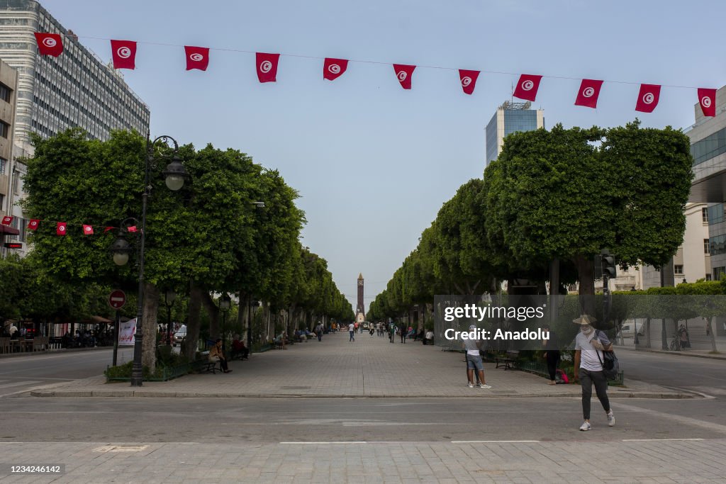 Streets in Tunisia remain silent after announcements of Tunisian President Kais Saied