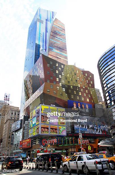 The Westin Hotel and Chevys Restaurant in Times Square in New York, New York on AUG 04, 2011.