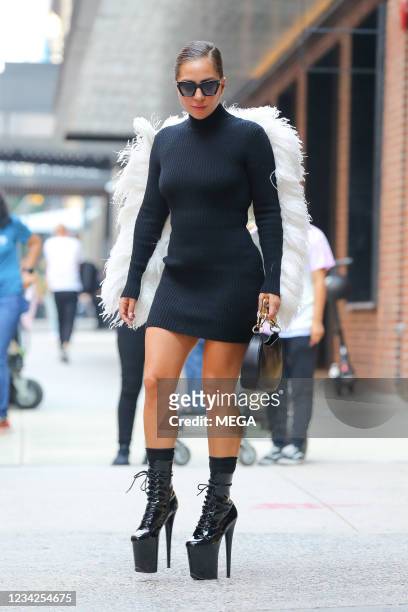 Lady Gaga is seen on July 27, 2021 in New York City, New York.