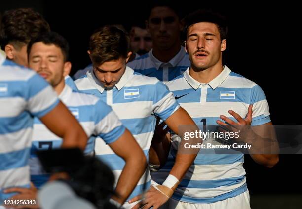 Tokyo , Japan - 28 July 2021; Rodrigo Isgro of Argentina before the Men's Rugby Sevens bronze medal match between Great Britain and Argentina at the...