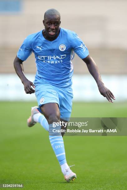 Benjamin Mendy of Manchester City during the Pre Season Friendly between Manchester City and Preston North End at Manchester City Football Academy on...