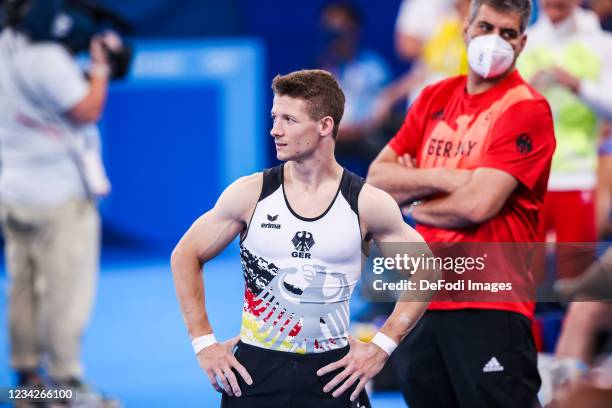 Philipp Herder of Germany compete during Artistic Gymnastics on day five of the Tokyo 2020 Olympic Games at Ariake Gymnastics Centre on July 28, 2021...