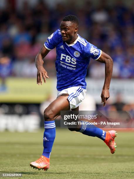 Leicester City's Patson Daka during the pre-season friendly match at the Pirelli Stadium, Burton-Upon-Trent. Picture date: Saturday July 24, 2021.