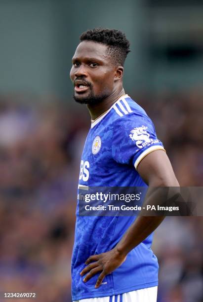 Leicester City's Daniel Amartey during the pre-season friendly match at the Pirelli Stadium, Burton-Upon-Trent. Picture date: Saturday July 24, 2021.