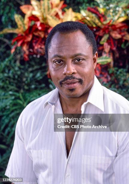 Pictured is Roger E. Mosley in the CBS television show, MAGNUM P.I.