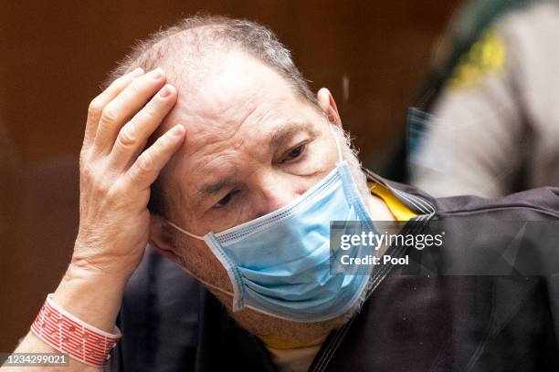 Former film producer Harvey Weinstein listens in court during a pre-trial hearing for Weinstein, who was extradited from New York to Los Angeles to...