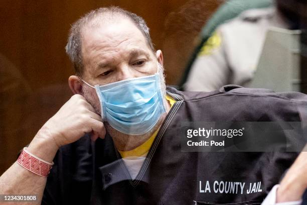Former film producer Harvey Weinstein listens in court during a pre-trial hearing for Weinstein, who was extradited from New York to Los Angeles to...