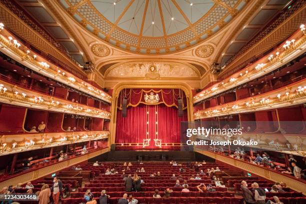 General view of the interior of The Royal Opera House before Chrissie Hynde's performance on July 29, 2021 in London, England.