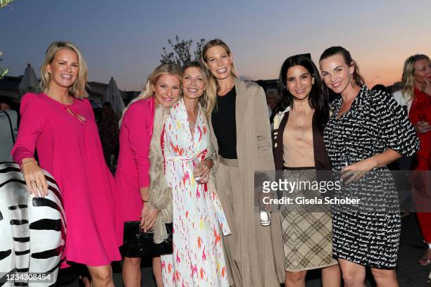 Monica Ivancan, Valentina Pahde, Ursula Karven, Sarah Brandner, Chryssanthi Kavazi, Annika Lau during the Frauen100 event at Hotel De Rome on July...