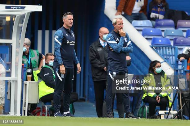 Lee Bowyer the manager / head coach of Birmingham City during the pre season friendly between Birmingham City and West Bromwich Albion at St Andrew's...
