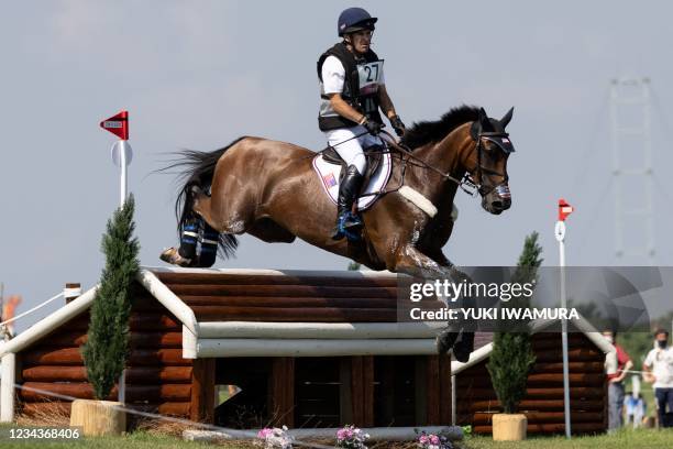 S Phillip Dutton riding Z competes in the equestrian's eventing team and individual cross country during the Tokyo 2020 Olympic Games at the Sea...