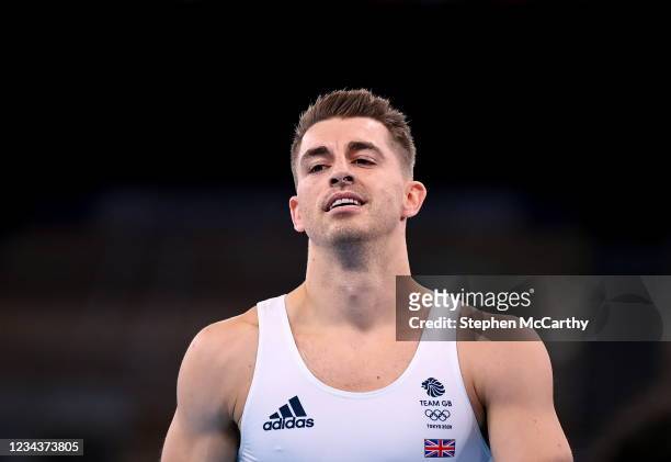 Tokyo , Japan - 1 August 2021; Max Whitlock of Great Britain during the men's pommel horse final at the Ariake Gymnastics Centre during the 2020...