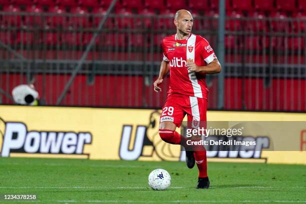 Gabriel Paletta of Ac Monza controls the ball during the Pre-Season Friendly Match between AC Monza and Juventus at Stadio Brianteo on July 31, 2021...
