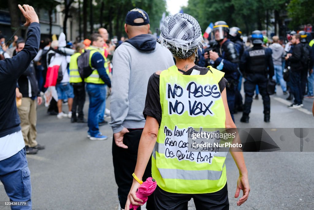Protests Against The Health Pass In Paris