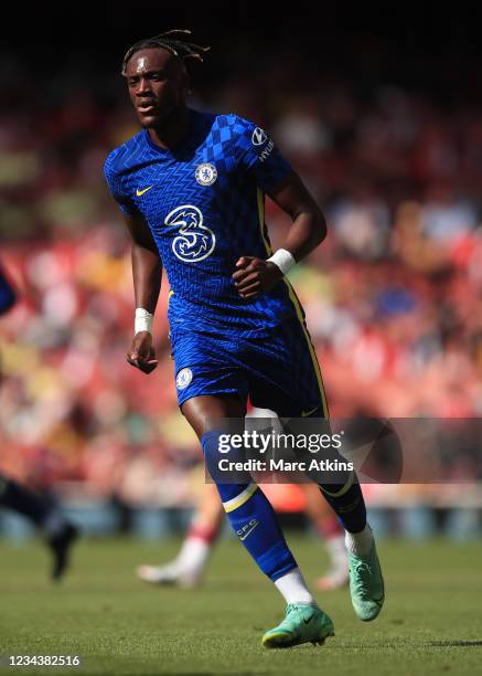 Tammy Abraham of Chelsea during the Pre Season Friendly between Arsenal and Chelsea at Emirates Stadium on August 1, 2021 in London, England.