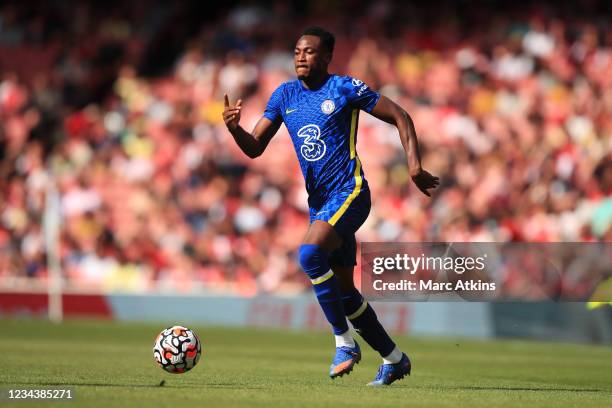 Baba Rahman of Chelsea during the Pre Season Friendly between Arsenal and Chelsea at Emirates Stadium on August 1, 2021 in London, England.