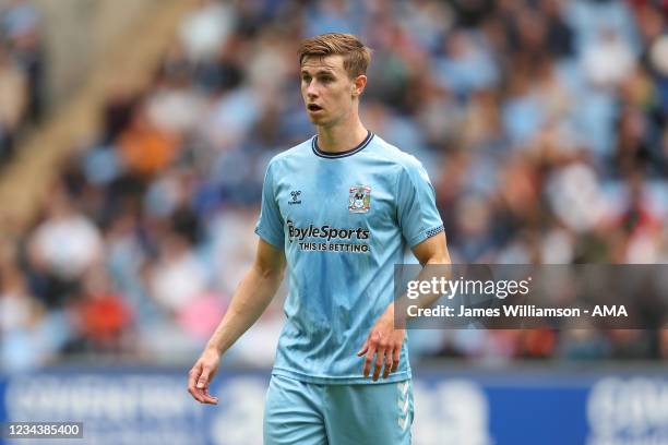 Ben Sheaf of Coventry City during the pre season friendly between Coventry City and Wolverhampton Wanderers at Coventry Building Society Arena on...