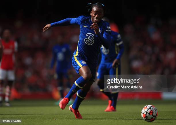 Michy Batshuayi of Chelsea during the Pre Season Friendly between Arsenal and Chelsea at Emirates Stadium on August 1, 2021 in London, England.