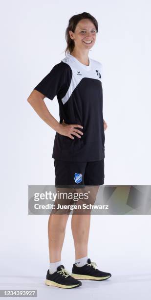 Sylvia Arnold of SC Sand poses during the team presentation at Orsay-Stadion on July 24, 2021 in Willstaett, Germany.