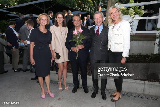 Karin Seehofer, Susanne Seehofer, Stavros Kostantinidis, Christian Auer, Saskia Greipl-Kostantinidis during the 55th birthday party of Stavros...