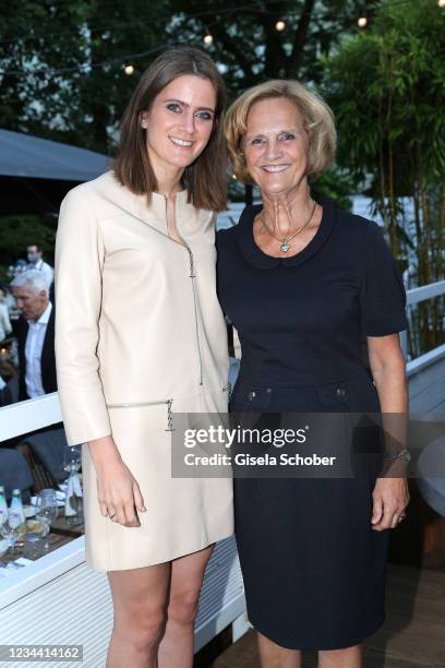 Susanne Seehofer and her mother Karin Seehofer during the 55th birthday party of Stavros Kostantinidis and charity dinner to support the flood...