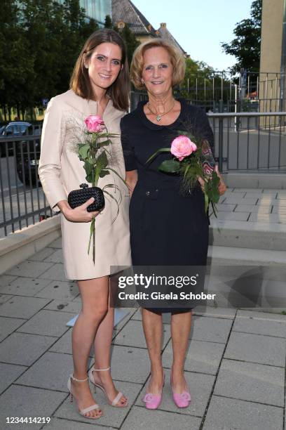 Susanne Seehofer and her mother Karin Seehofer during the 55th birthday party of Stavros Kostantinidis and charity dinner to support the flood...