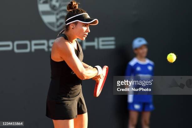 Elena-Gabriela Ruse in action during the game against Lesia Tsurenko, Singles, Center Court, Round 1 at Winners Open from Cluj-Napoca, Romania, 3...