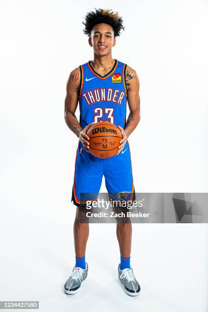 Tre Mann of Oklahoma City Thunder poses for a portrait on July 31