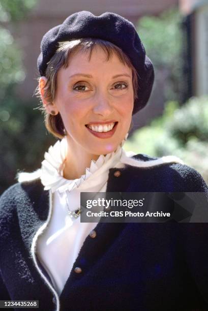 Pictured is Shelley Duvall who plays Lily Miniver, an eccentric, intrepid young woman whose job as associate curator at the prestigious Jeffersonian...