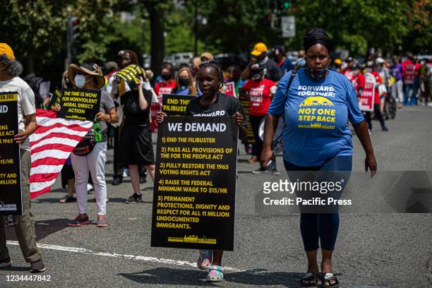 The Poor People's Campaign rallied and marched in Washington DC, where faith leaders, low-wage workers, and poor people from around the country...