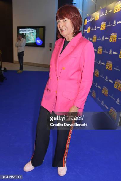 Janet Street-Porter attends the press night performance of "Anything Goes" at The Barbican on August 4, 2021 in London, England.
