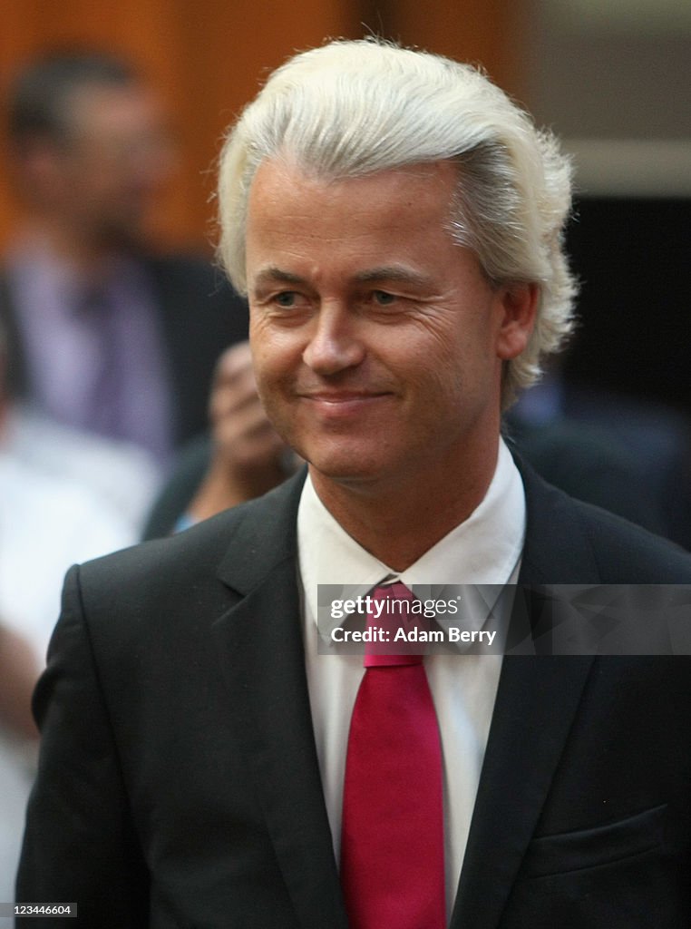 Geert Wilders Campaigns For Berlin Freiheit Party