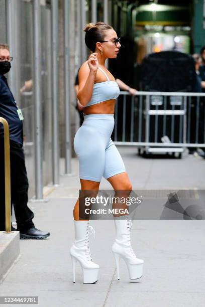 Lady Gaga seen leaving the Radio City Music Hall on August 04, 2021 in New York City, New York.