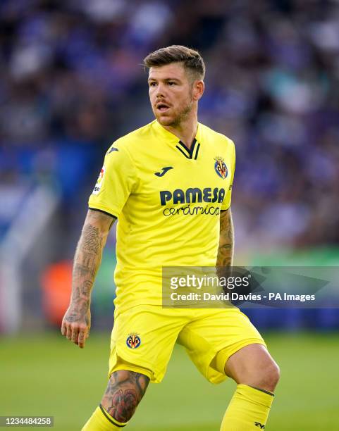 Villareal's Alberto Moreno during the Pre-Season Friendly match at The King Power Stadium, Leicester. Picture date: Wednesday August 4, 2021.
