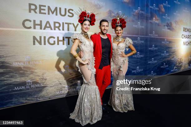 Marcel Remus and dancers during the Remus Charity Night on August 5, 2021 in Palma de Mallorca, Spain.