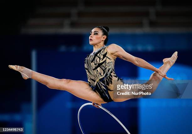 Rut Castillo Galindo during Rhythmic Gymnastics at the Tokyo Olympics, Ariake Gymnastics arena, Tokyo, Japan on August 6, 2021.