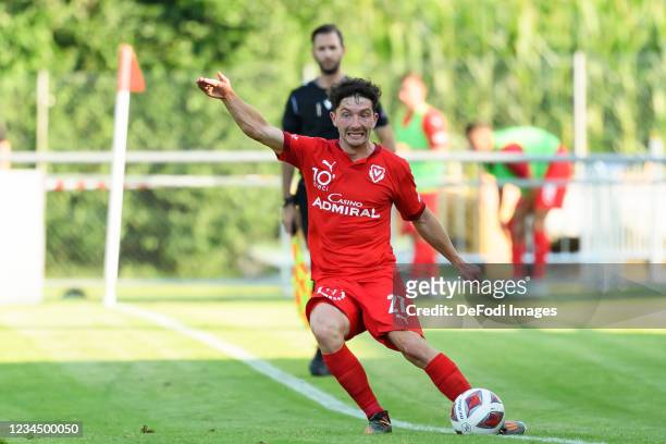 Linus Obexer of FC Vaduz controls the ball during the UEFA Europa Conference League Second Qualifying Round - Second Leg Match between FC Vaduz and...