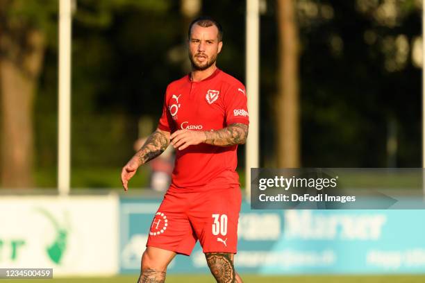 Gabriel Luechinger of FC Vaduz looks on during the UEFA Europa Conference League Second Qualifying Round - Second Leg Match between FC Vaduz and...