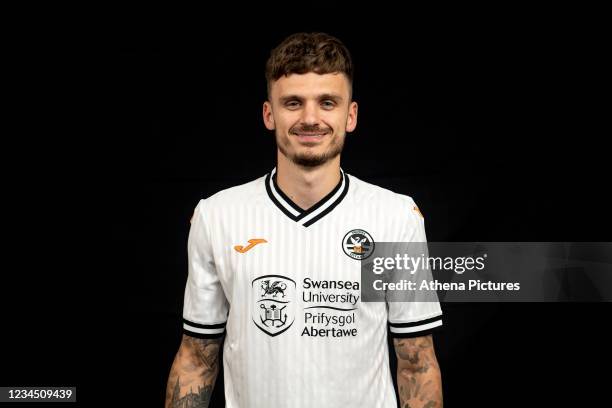 August 06: Swansea City AFC Announce The Signing Of Jamie Paterson at the Liberty Stadium on August 06, 2021 in Swansea, Wales.