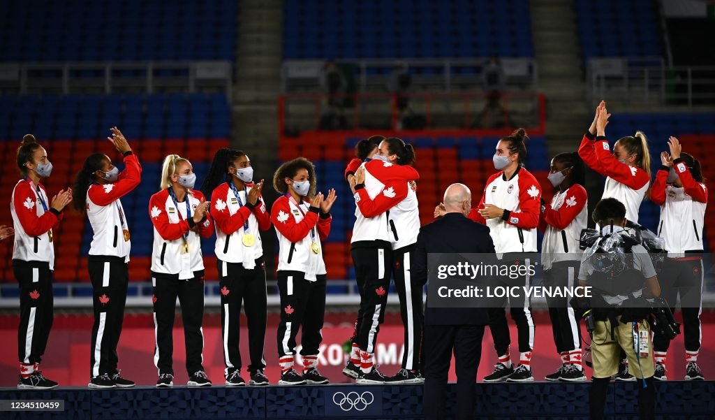 FOOTBALL-OLY-2020-2021-TOKYO-PODIUM