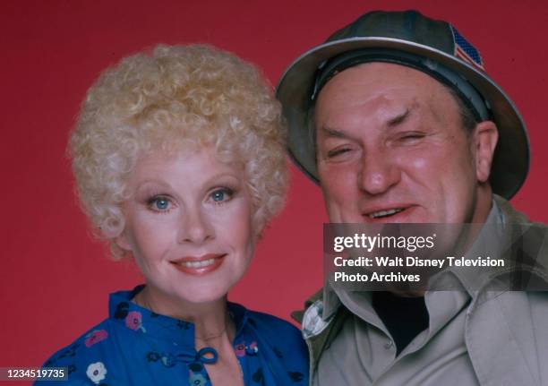 Sue Ane Langdon, Dolph Sweet promotional photo for the ABC tv series 'When the Whistle Blows'.