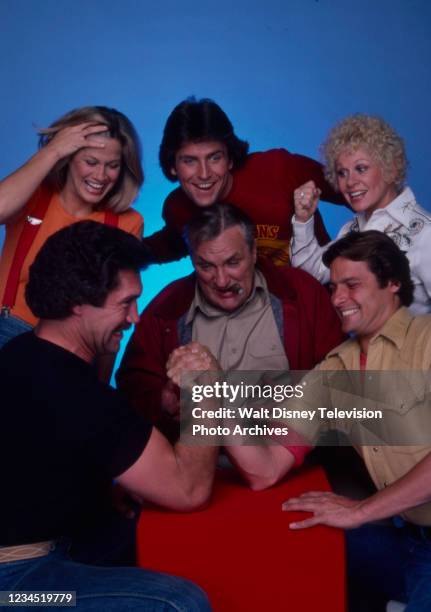 Susan Bruckner, Philip Brown, Sue Ane Langdon, Tim Rossovich, Dolph Sweet, Douglas Barr promotional photo for the ABC tv series 'When the Whistle...