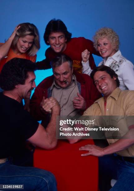 Susan Bruckner, Philip Brown, Sue Ane Langdon, Tim Rossovich, Dolph Sweet, Douglas Barr promotional photo for the ABC tv series 'When the Whistle...