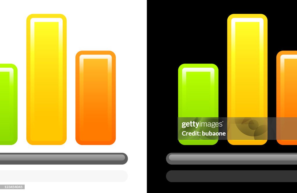 Chart design on black and white Backgrounds