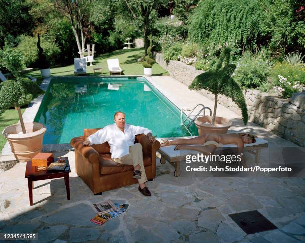 Scottish journalist and broadcaster Andrew Neil, photographed at his house in Grasse, France on 9th August, 2006.