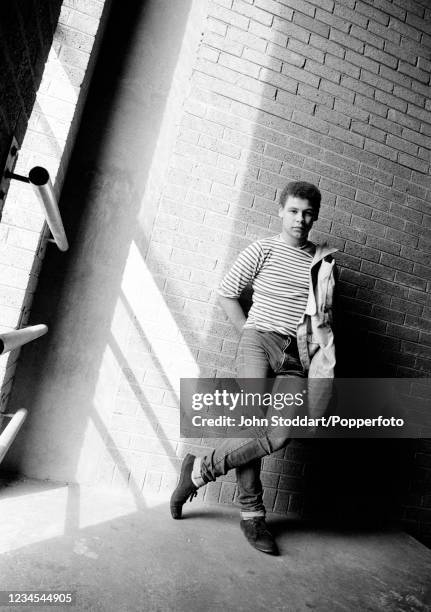 English actor and TV presenter Craig Charles, photographed circa 1982.