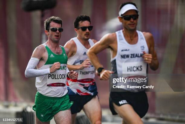 Hokkaido , Japan - 8 August 2021; Paul Pollock of Ireland in action during the men's marathon at Sapporo Odori Park on day 16 during the 2020 Tokyo...