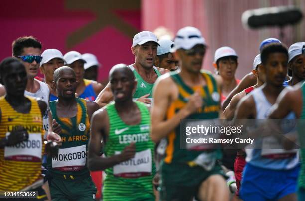 Hokkaido , Japan - 8 August 2021; Stephen Scullion of Ireland in action during the men's marathon at Sapporo Odori Park on day 16 during the 2020...