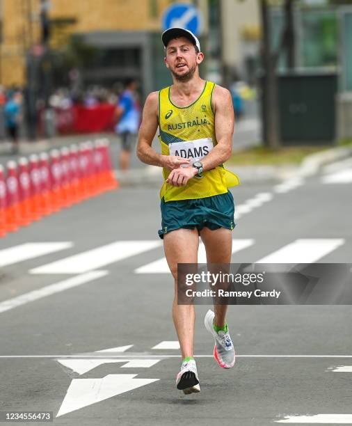 Hokkaido , Japan - 8 August 2021; x after the men's marathon at Sapporo Odori Park on day 16 during the 2020 Tokyo Summer Olympic Games in Sapporo,...